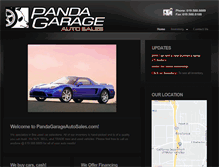 Tablet Screenshot of pandagarageautosales.com